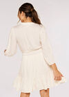 Diamond Jacquard Mini Dress, White, large