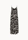 Animal Print Trapeze Cami Maxi Dress, Black, large