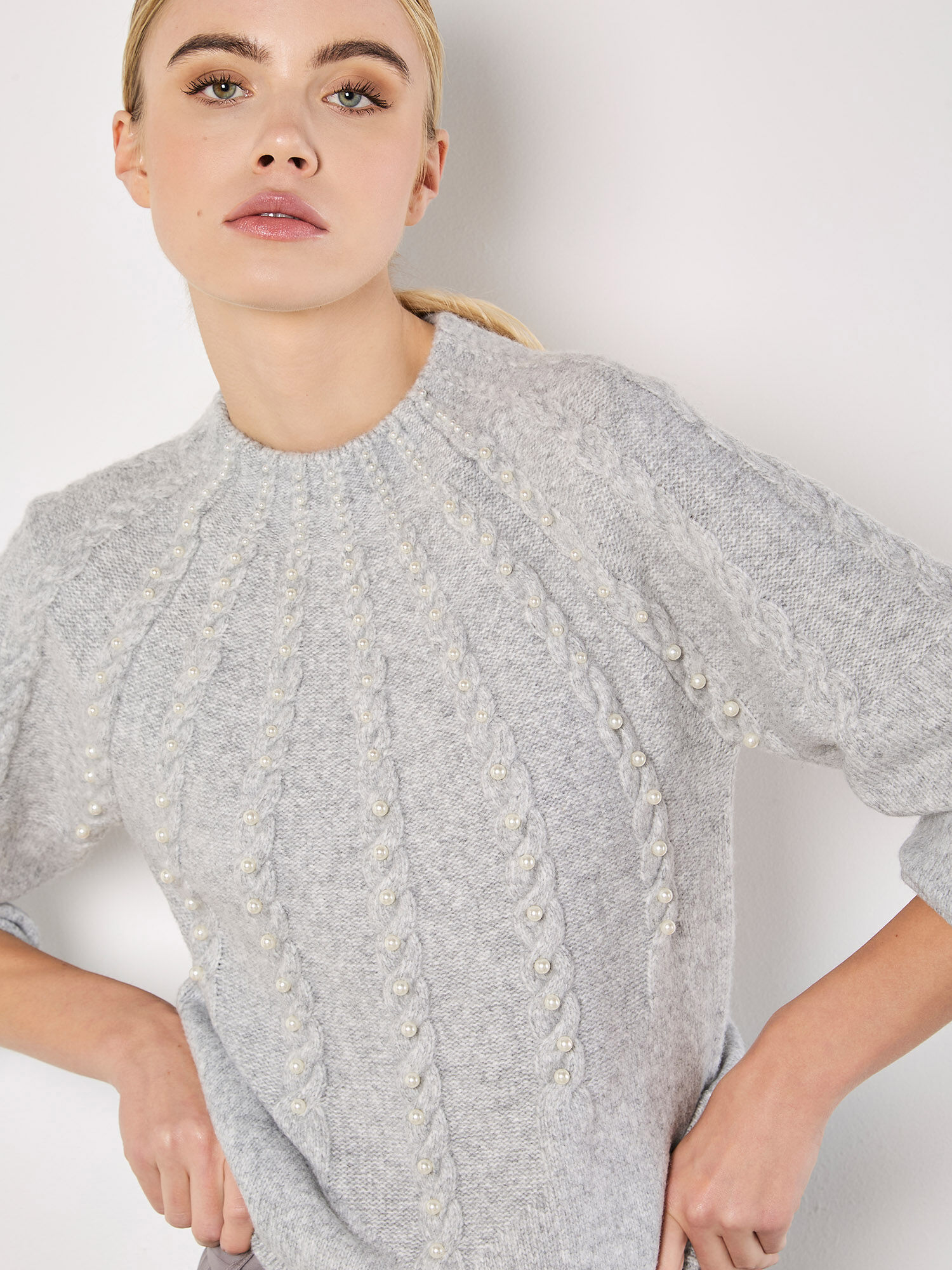 Pearl knit jumper outlet
