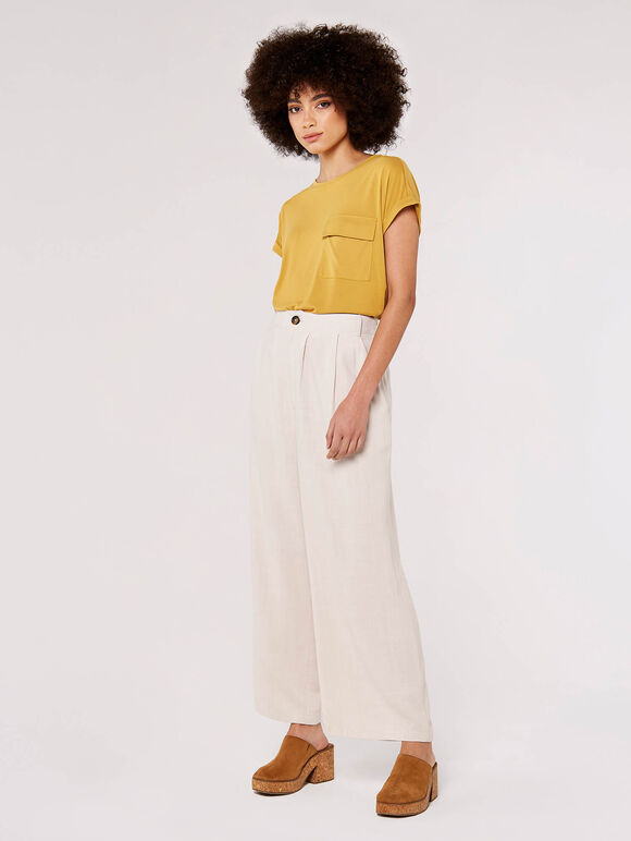 Turn Up Tee, Mustard, large