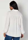 Curve Chevron Textured Shirt, Cream, large
