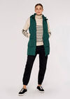 Hooded Zip Puffer Gilet, Green, large