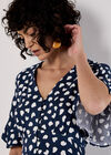 Painterly Hearts Mini Dress, Navy, large
