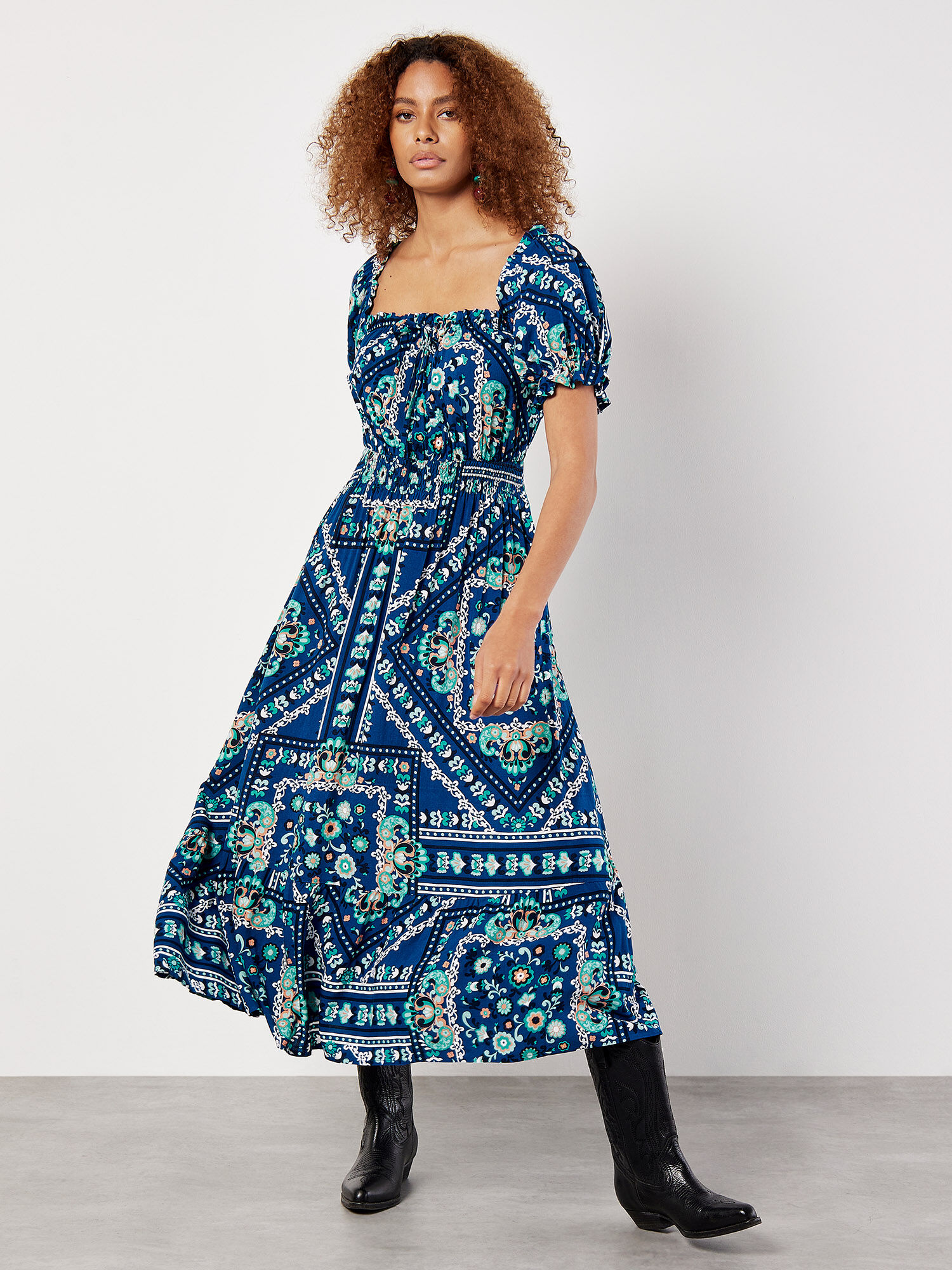Milkmaid midi dress discount