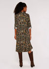 Paisley Shirt Mini Dress, Green, large