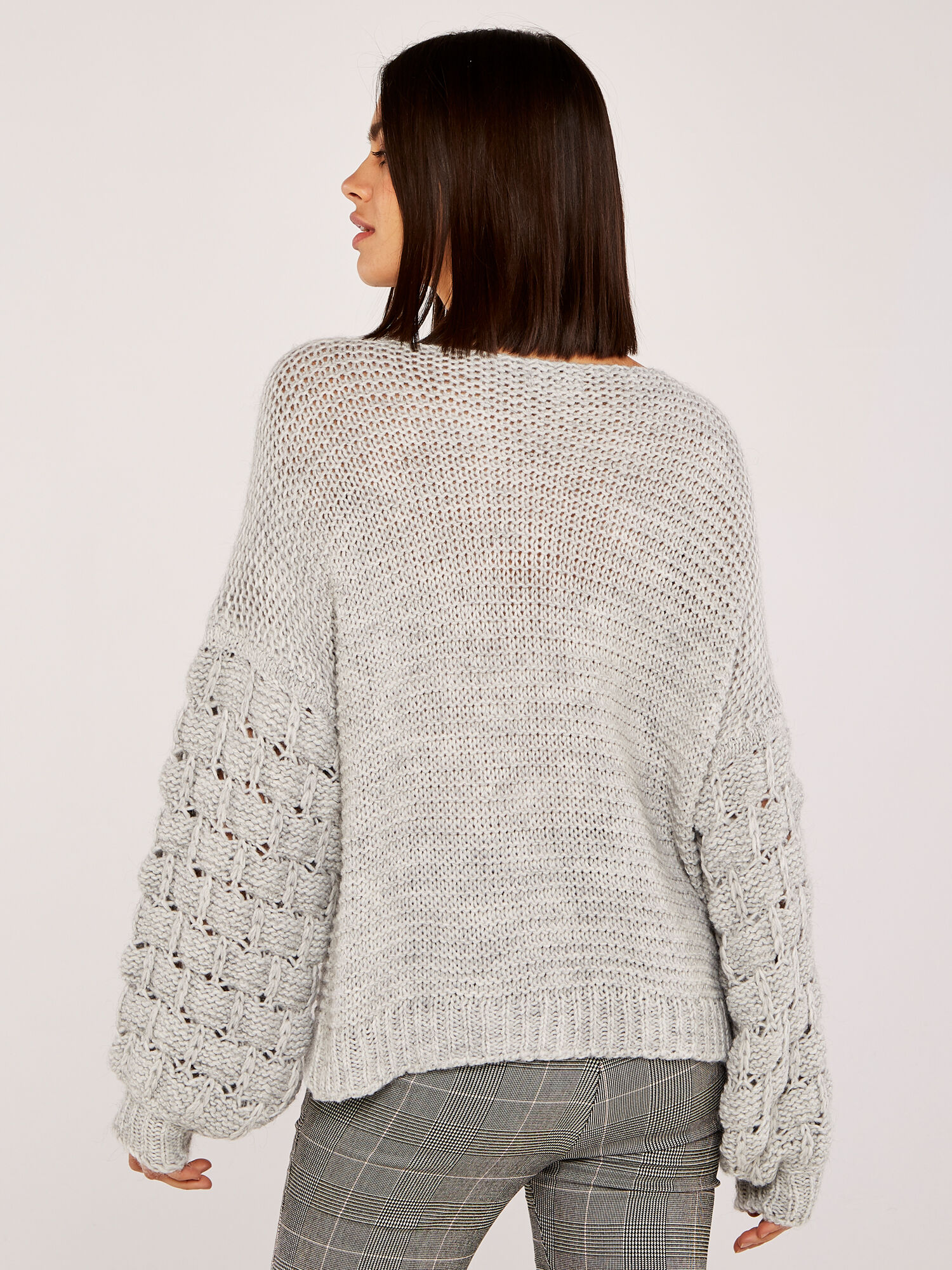 Chunky knit new arrivals grey jumper