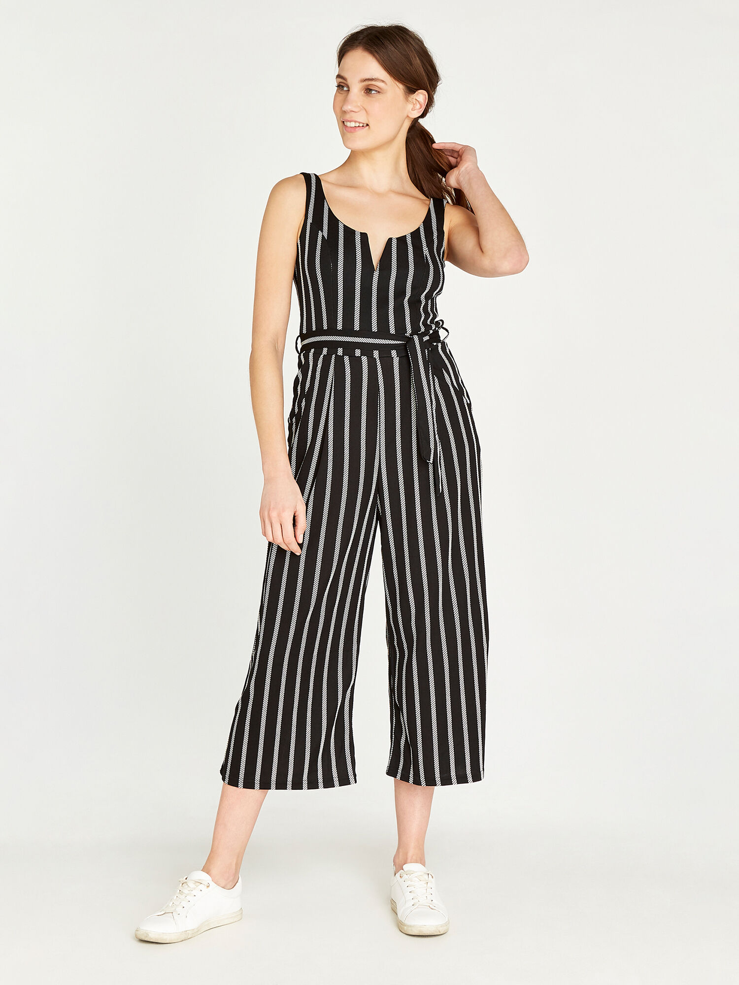 Black best sale culotte jumpsuit