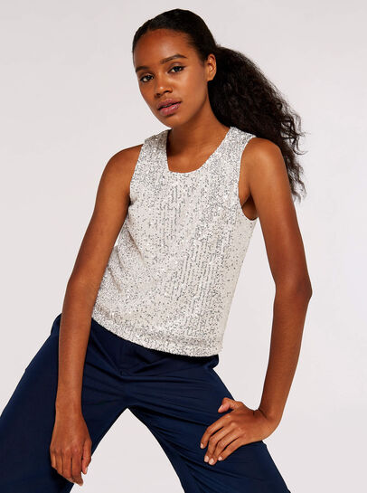 Sequin Shell Top