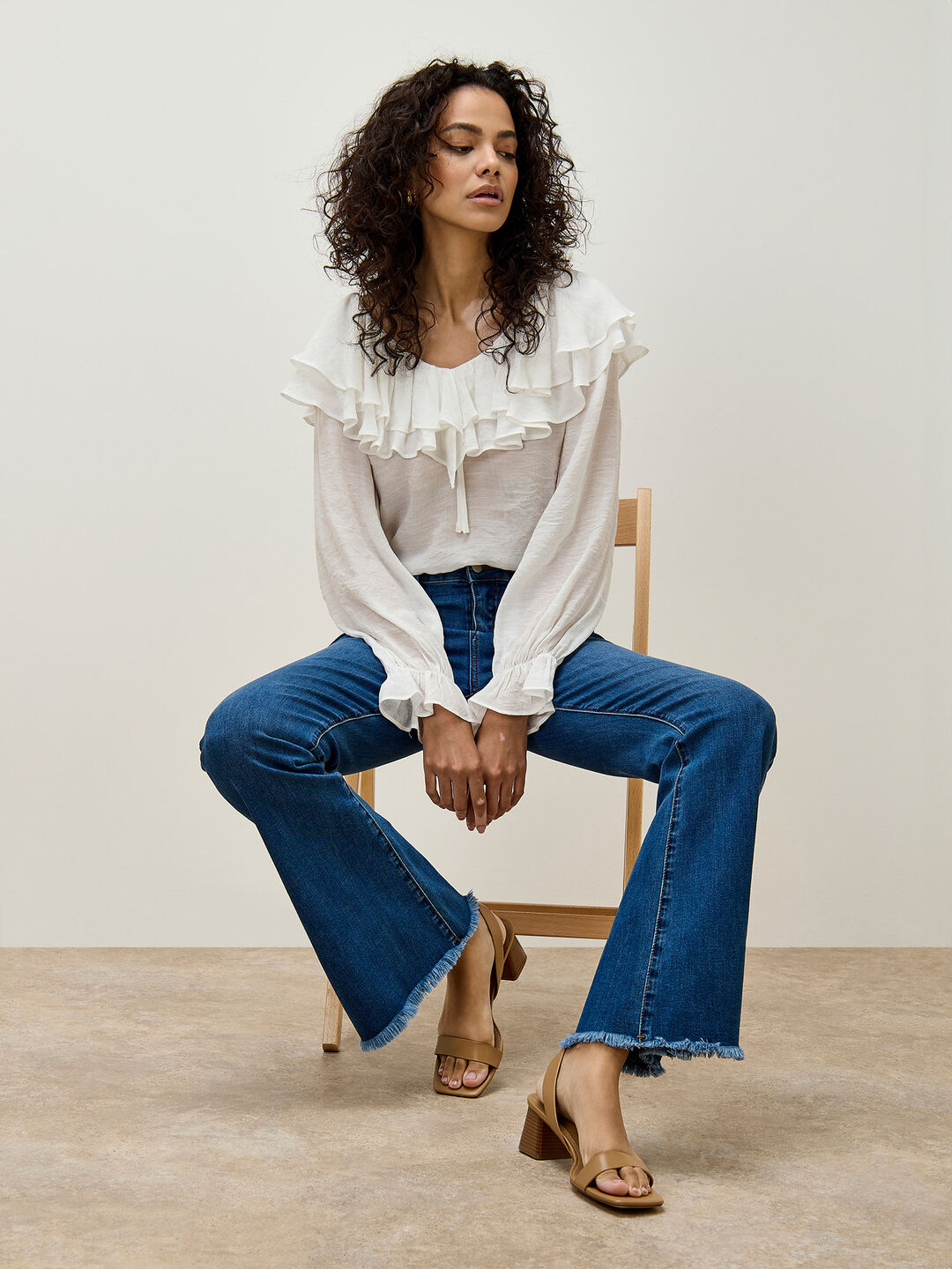 Image of Lucia Retro High-Rise Flare Jeans