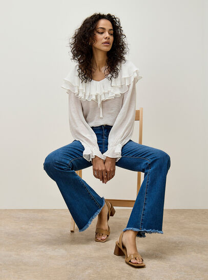 Lucia Retro High-Rise Flare Jeans