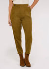 Twill Two Button Trousers, Khaki, large