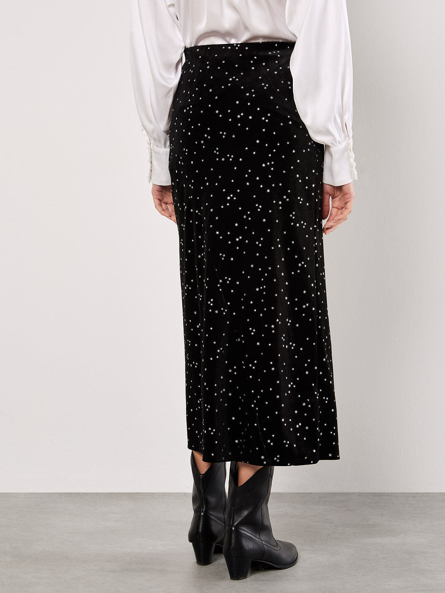 Black midi rara skirt top