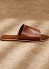 Soft Leather Mules, Brown, large