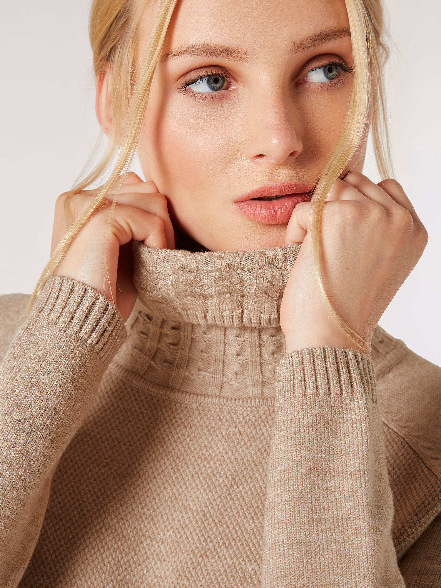 Aran polo neck jumpers sale
