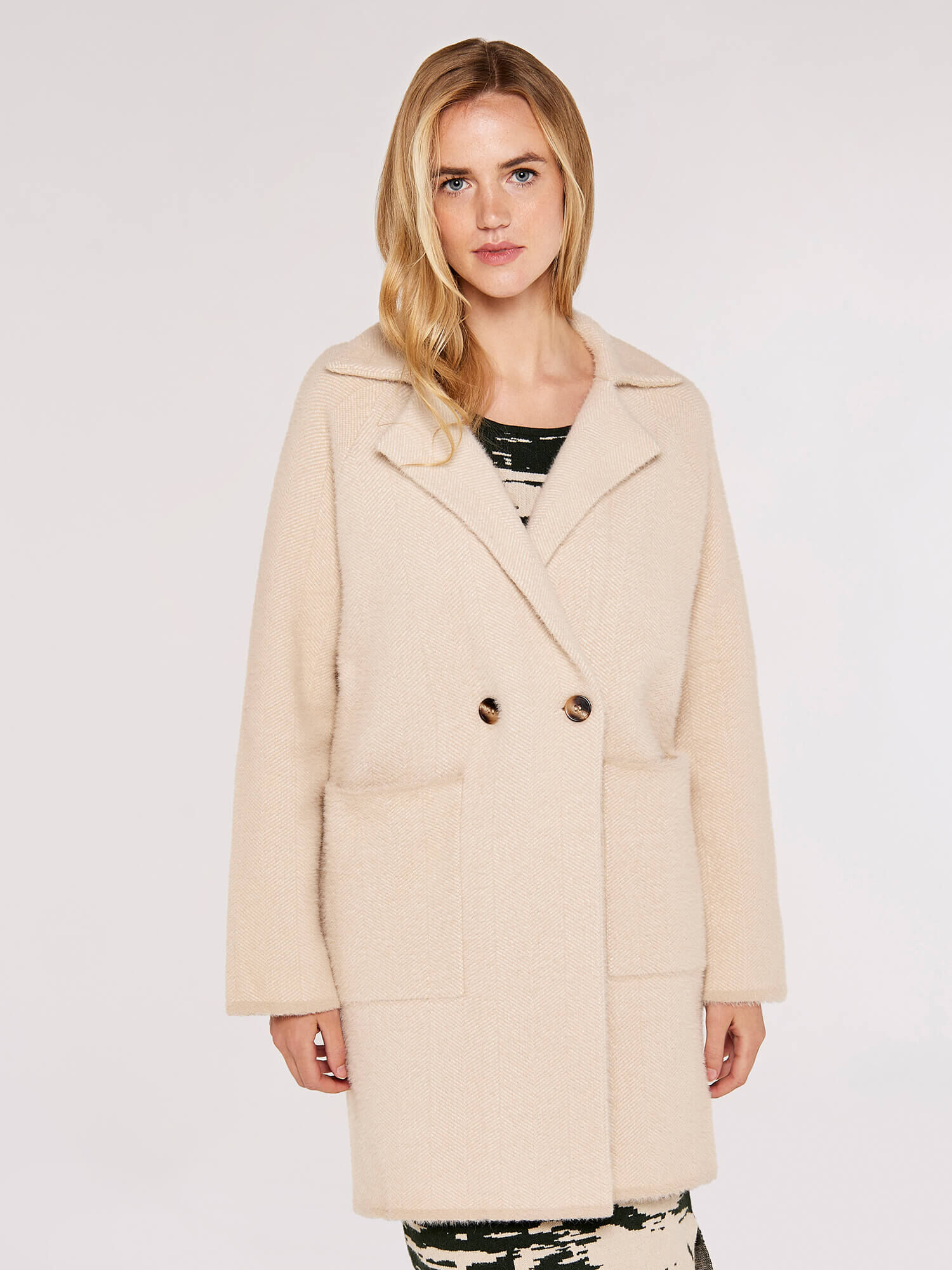 Fuzzy on sale pea coat