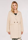 Herringbone Fuzzy  Coatigan, Stone, large