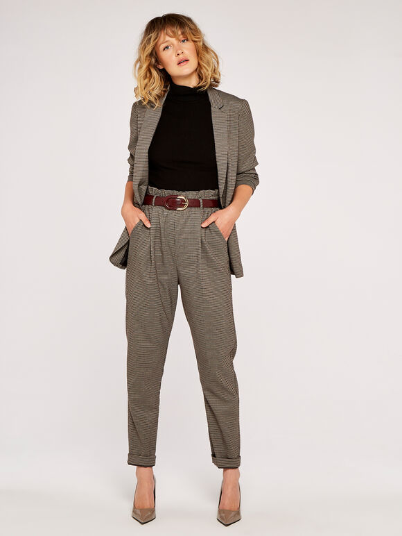 Heritage Check Tailored Jacket, Stone, large