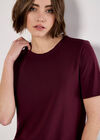 Slim Fit Classic T-Shirt, Burgundy, large
