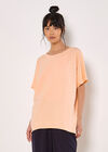 Sparkle Stud Oversized T-Shirt, Peach, large