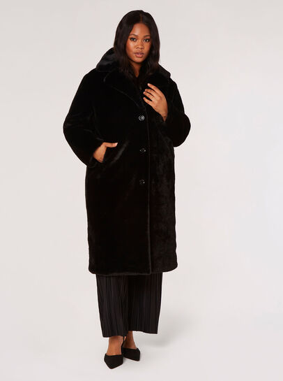 Curve Longline Soft Faux Fur Coat