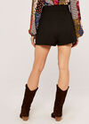 Coconut Buckle Tailored Short, Black, large