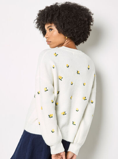 Embroidered Lemon Jumper