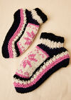 Hand Knitted Fair Isle Socks, Assorted, large