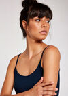 Jersey Cami Top, Navy, large