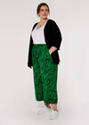 Curve Waves Waist Culottes, Green, large
