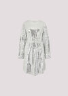 Sequin Shift Mini Dress, Light Grey / Silver, large