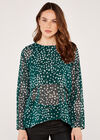 Animal Print  Top, Green, large