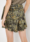 Mixed Animal Print Skort, Khaki, large