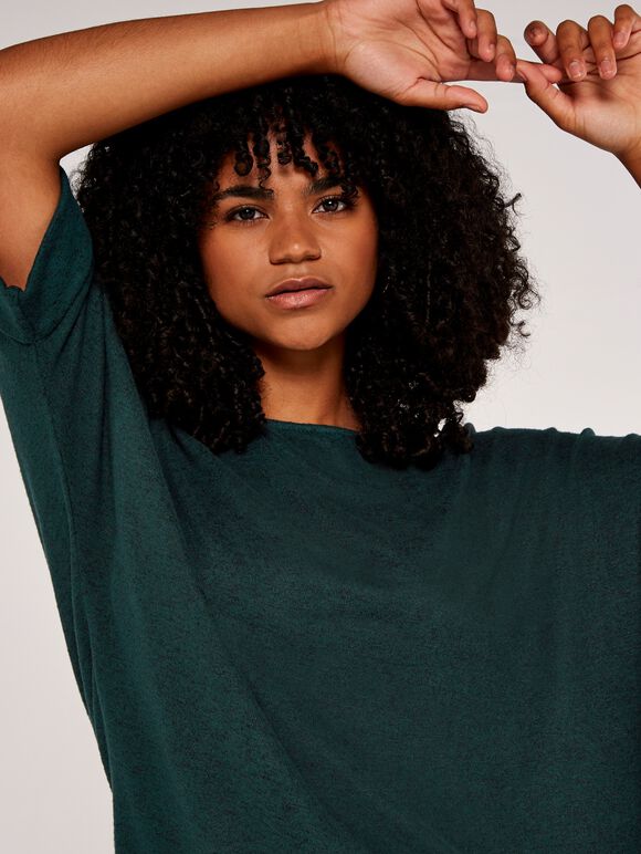 Soft Touch Batwing Top, Green, large