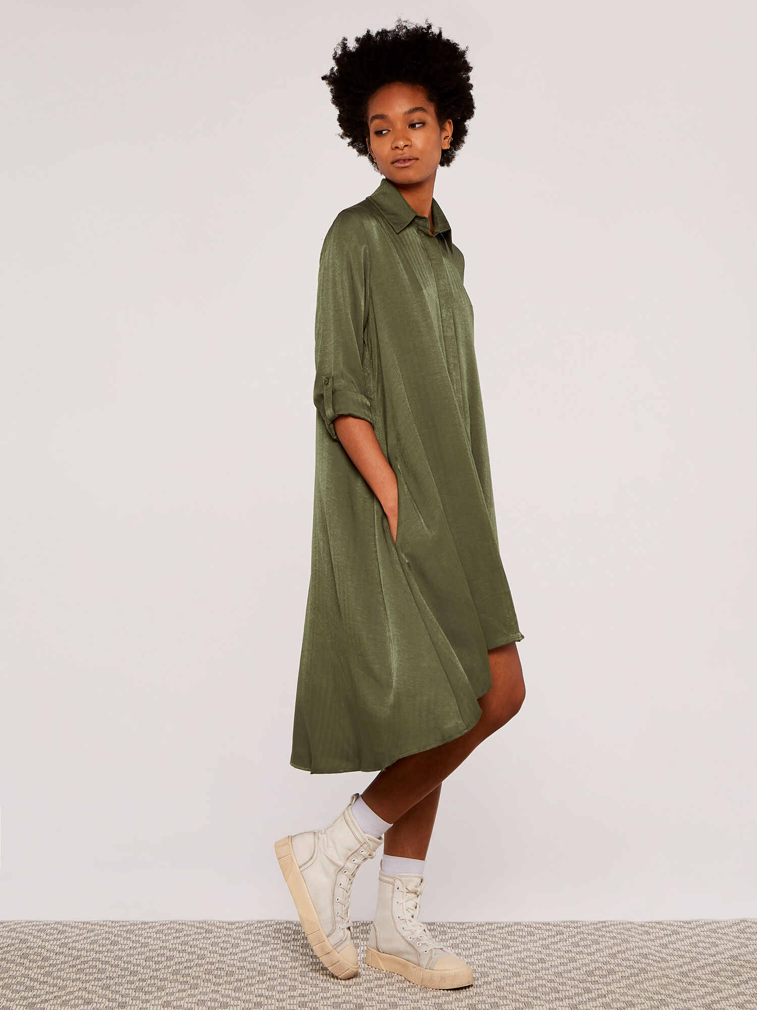 Twill Shirt Dress