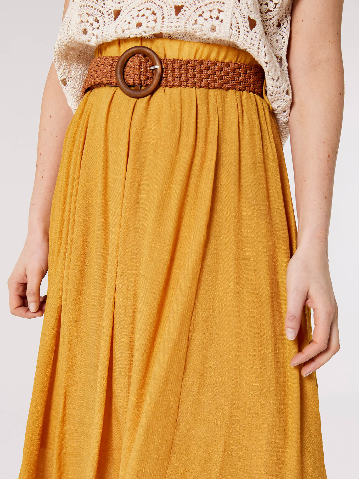 Mustard maxi skirt uk hot sale