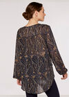 Ornate Paisley Top, Navy, large