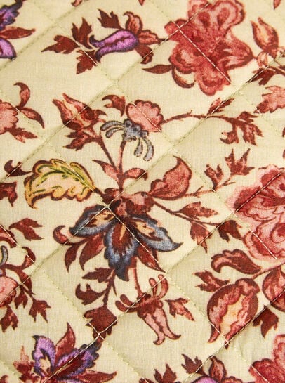 Floral Quilted Pouch