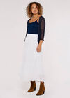 Popcorn Knit Shrug, Navy, large