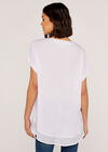Button Down Top, Cream, large