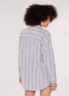 Striped Oversize Shirt, Cream, large