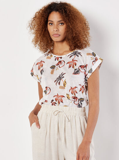 Monkey Palm Print T-Shirt