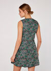 Retro DitsyTrapeze Dress, Navy, large