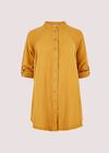 Tetra Oversized Shirt, Mustard, large
