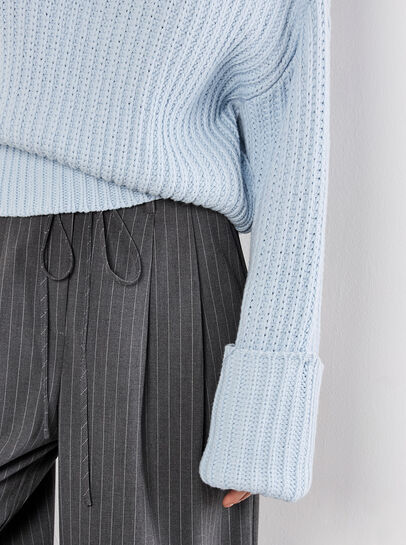 Chunky Knit Roll Neck Jumper