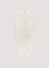 Ribbed Bodysuit, Cream, large