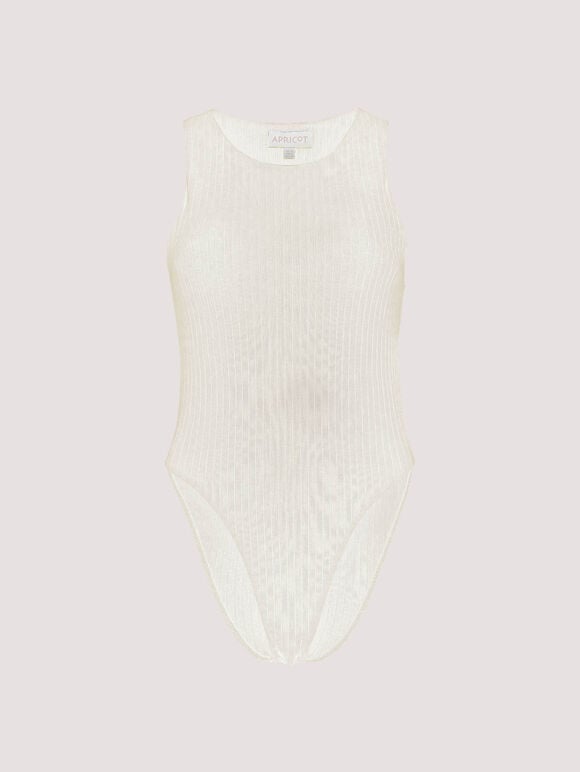 Ribbed Bodysuit  Apricot Clothing