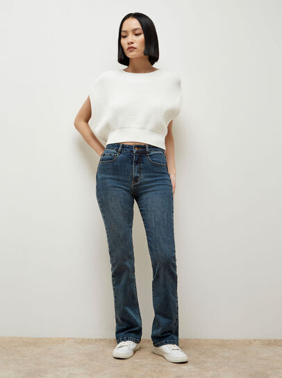 Mid-Rise Bootcut Jeans