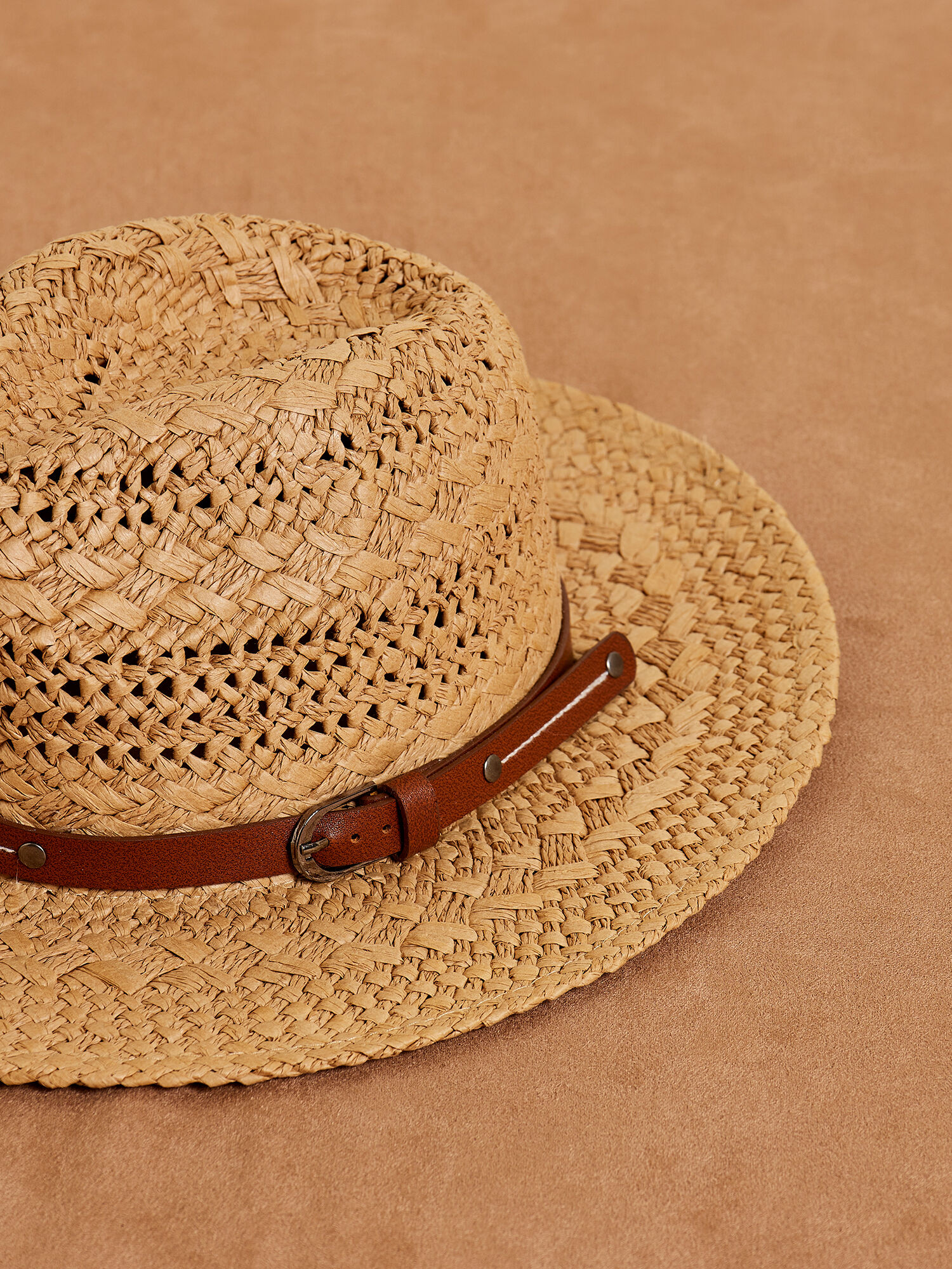 美品 marihoja 【Weave Raffia Fedra Hat】 Raffia Straw Fedora Hat | Apricot Clothing