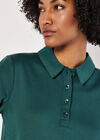 Polo A-Line Mini Dress, Green, large
