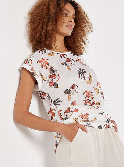 Monkey Palm Print T-Shirt